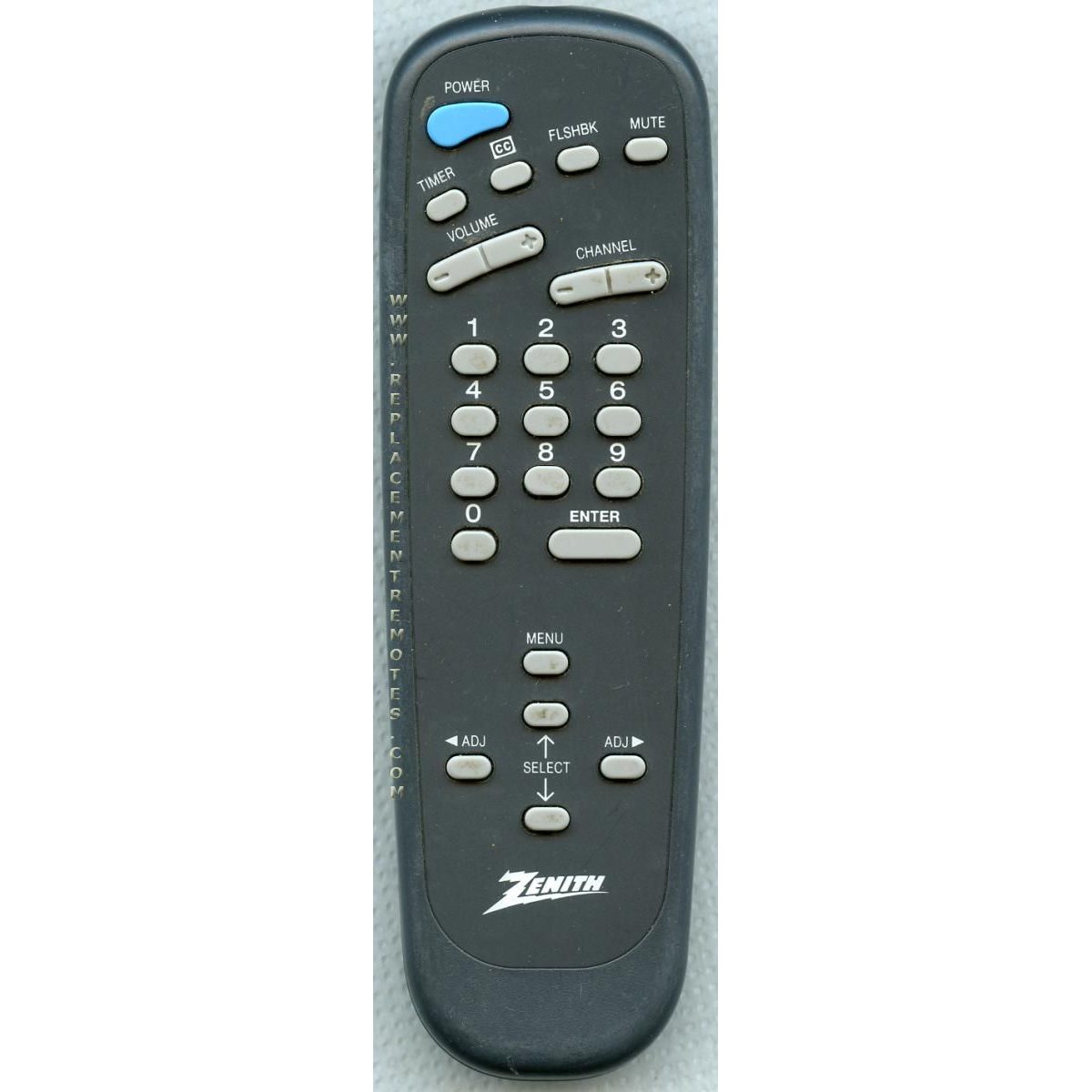 Zenith 124213 TV Remote Control