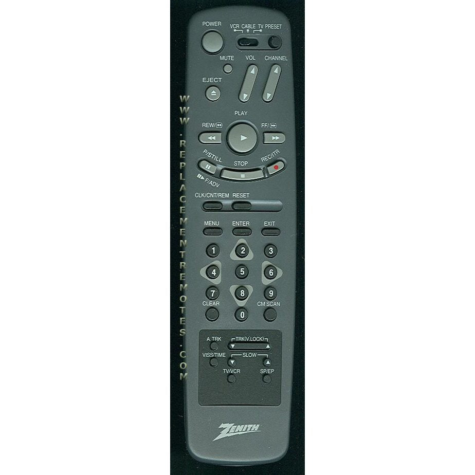 Zenith 597133J TV Remote Control