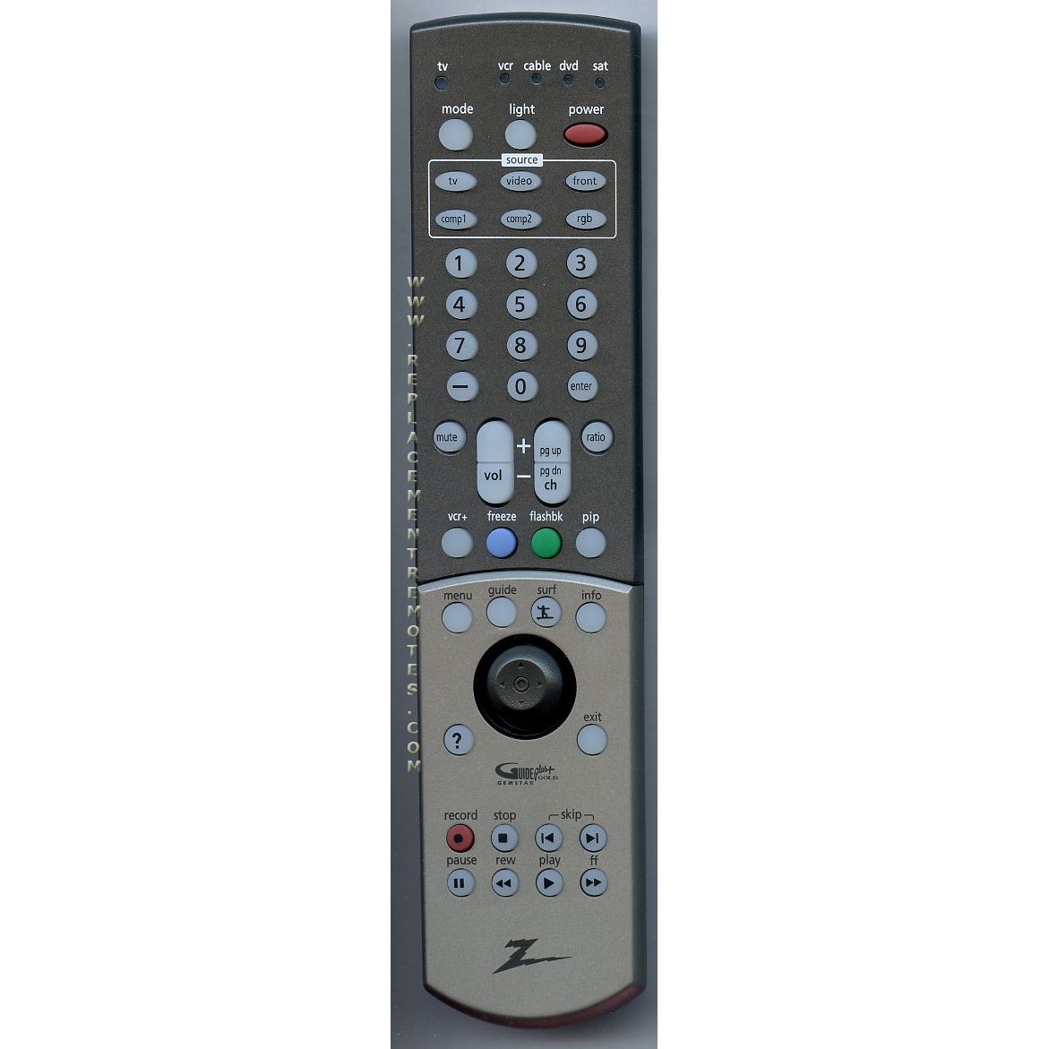 Control remoto para TV Zenith 6710V00052A