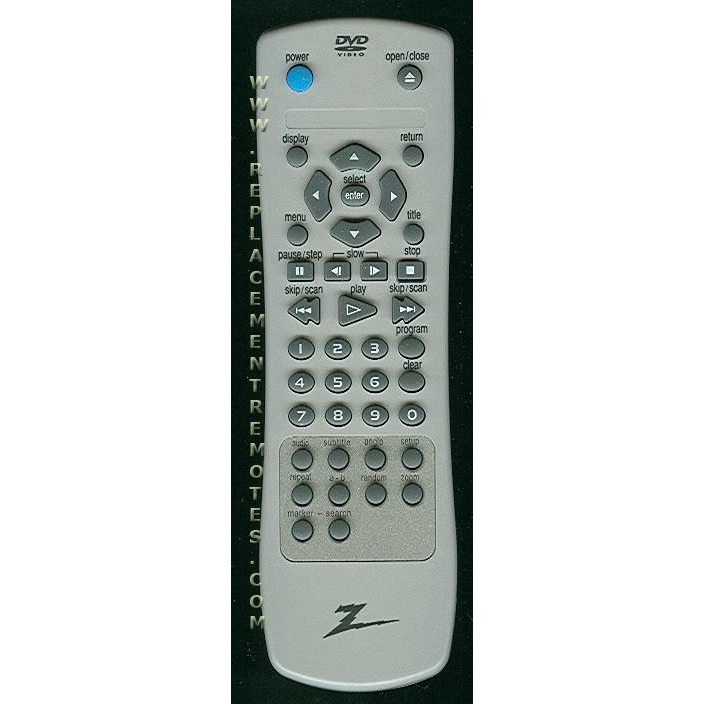 Control remoto de DVD Zenith 6711R1N104A