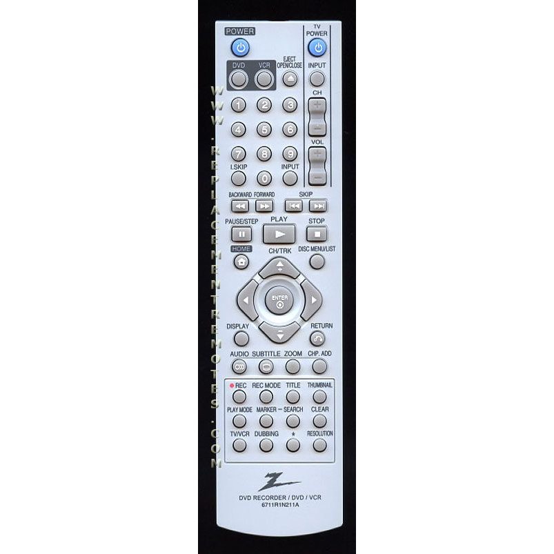 Mando a distancia Zenith 6711R1N211A DVDR