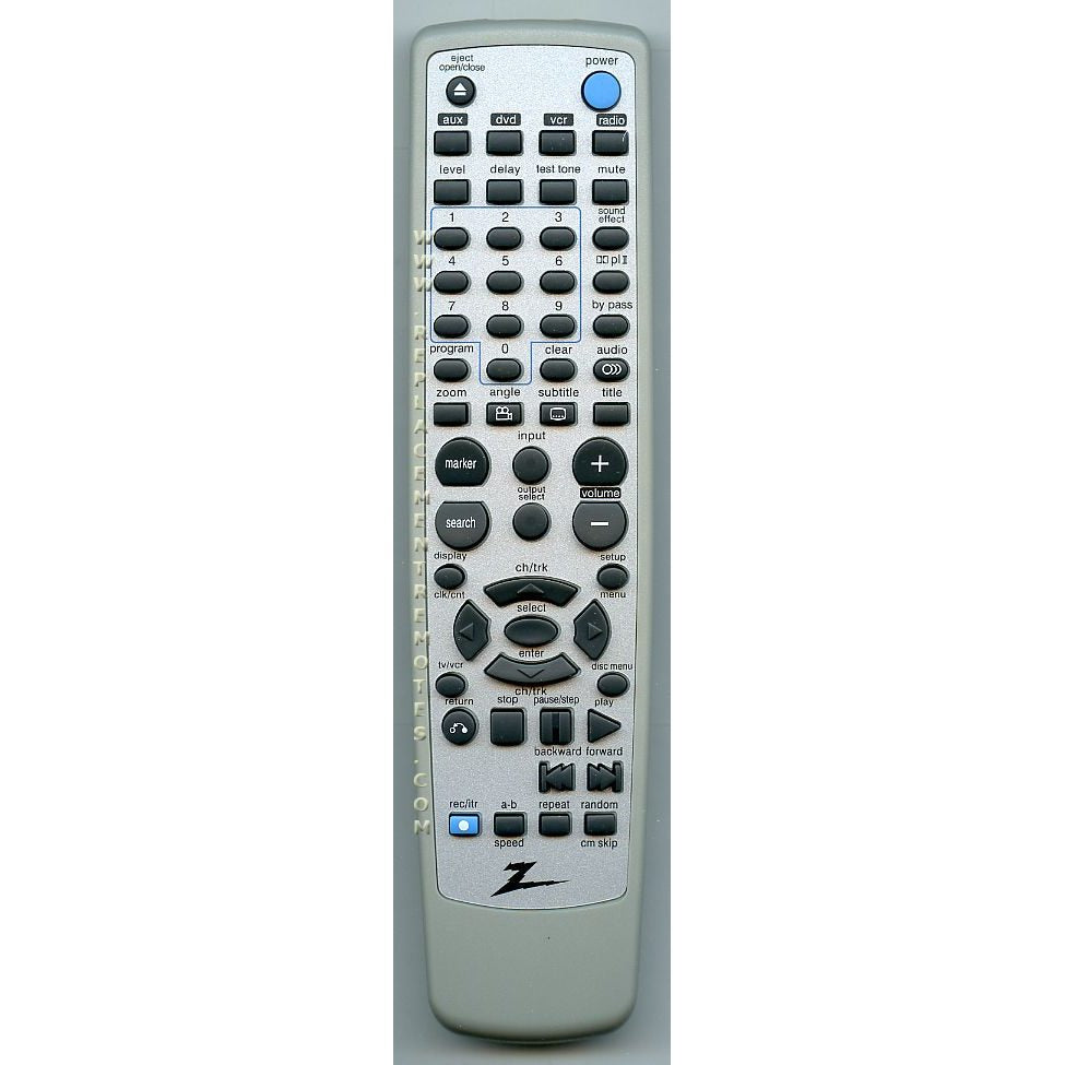 Control remoto de DVD Zenith 6711R2N079A
