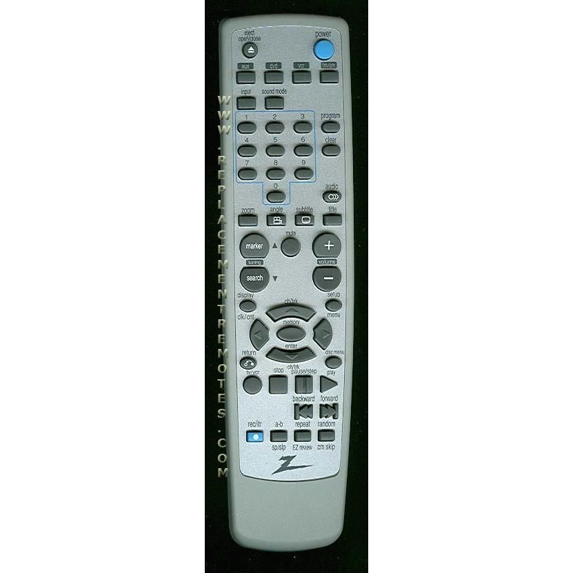 Zenith 6711R2N122C DVD Remote Control