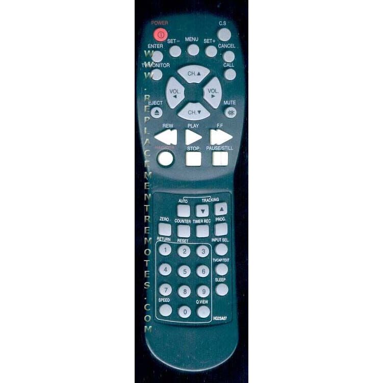 Control remoto para TV/VCR Zenith HG23A07