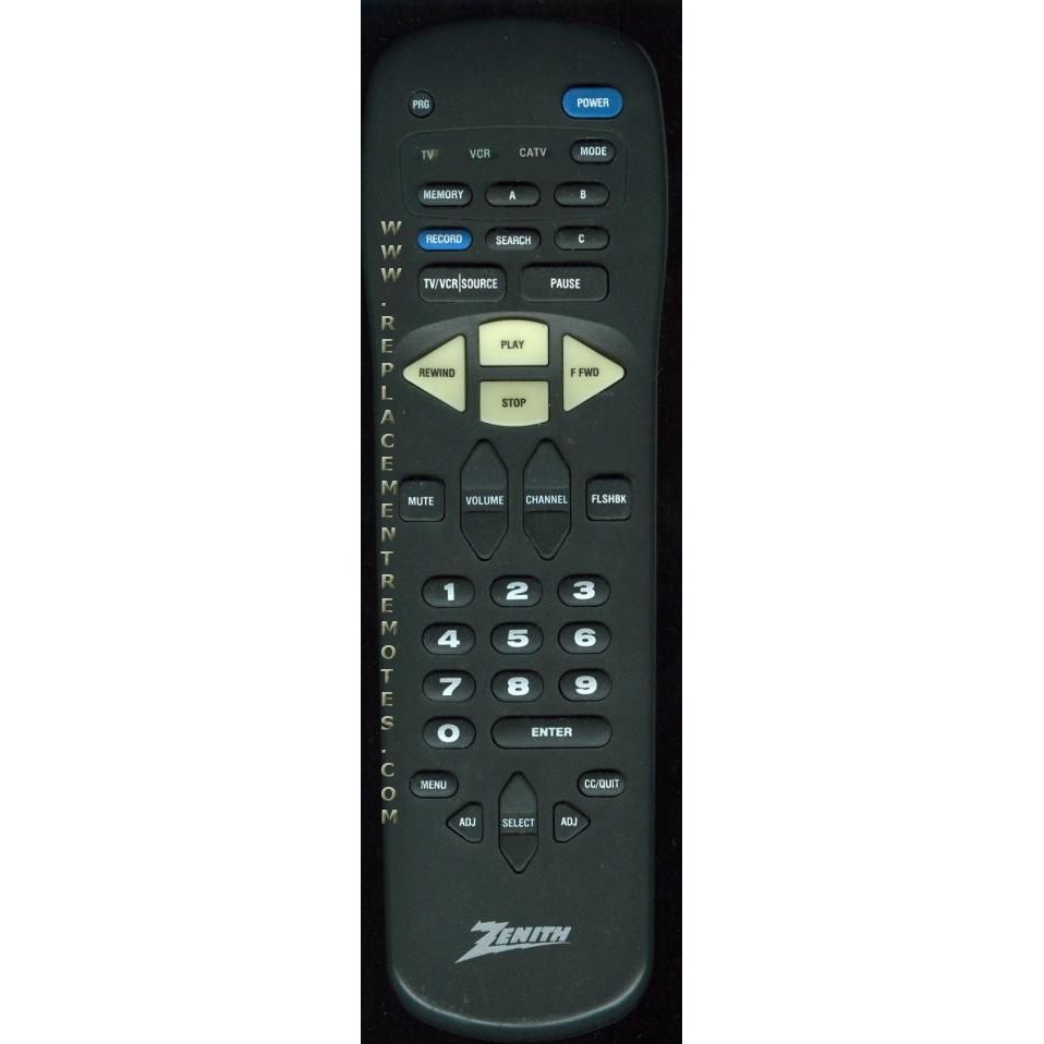 Control remoto para videograbadora Zenith MBR335003