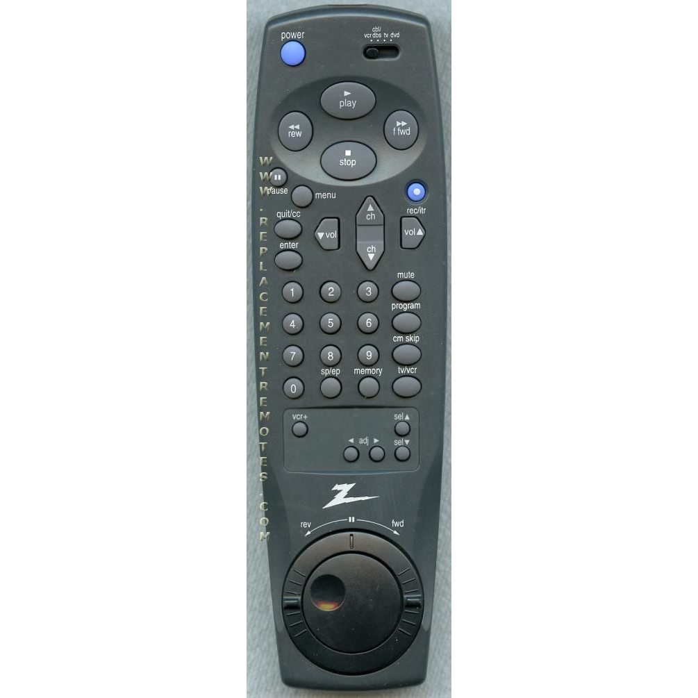 Control remoto para videograbadora Zenith MBR424