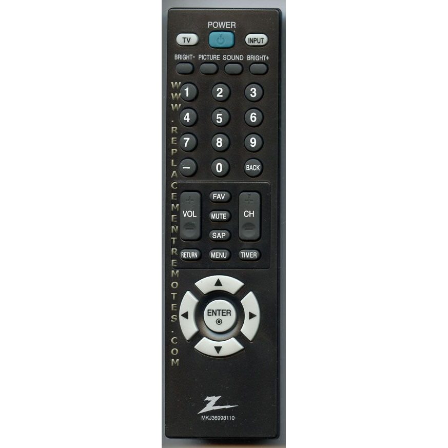 Control remoto para TV Zenith MKJ36998110