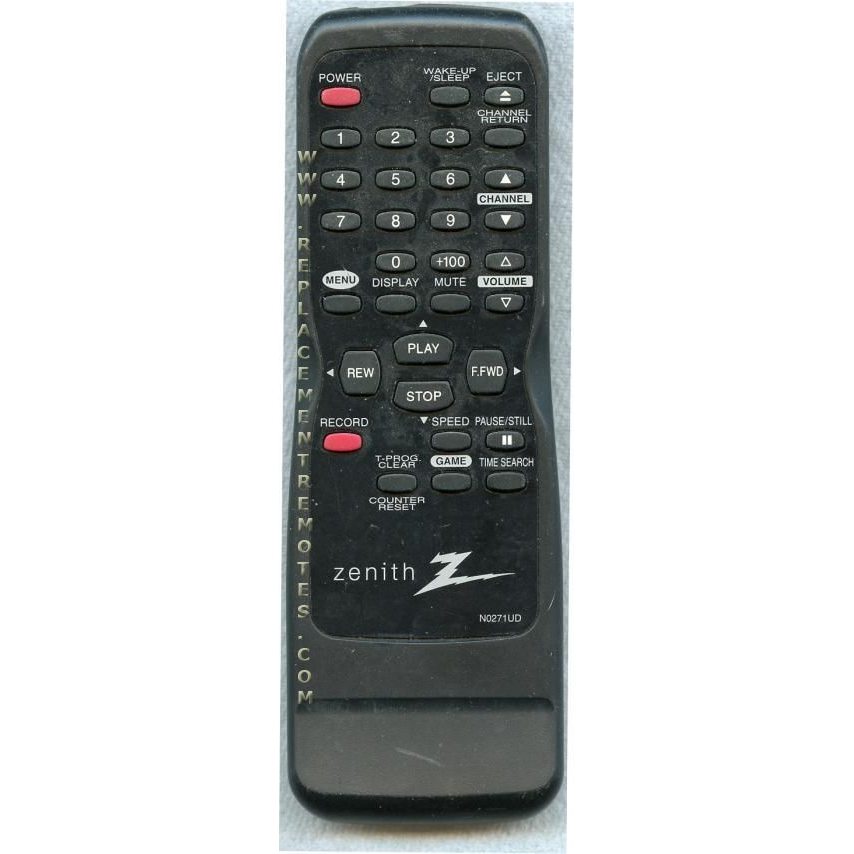 Control remoto para videograbadora Zenith N0271UD