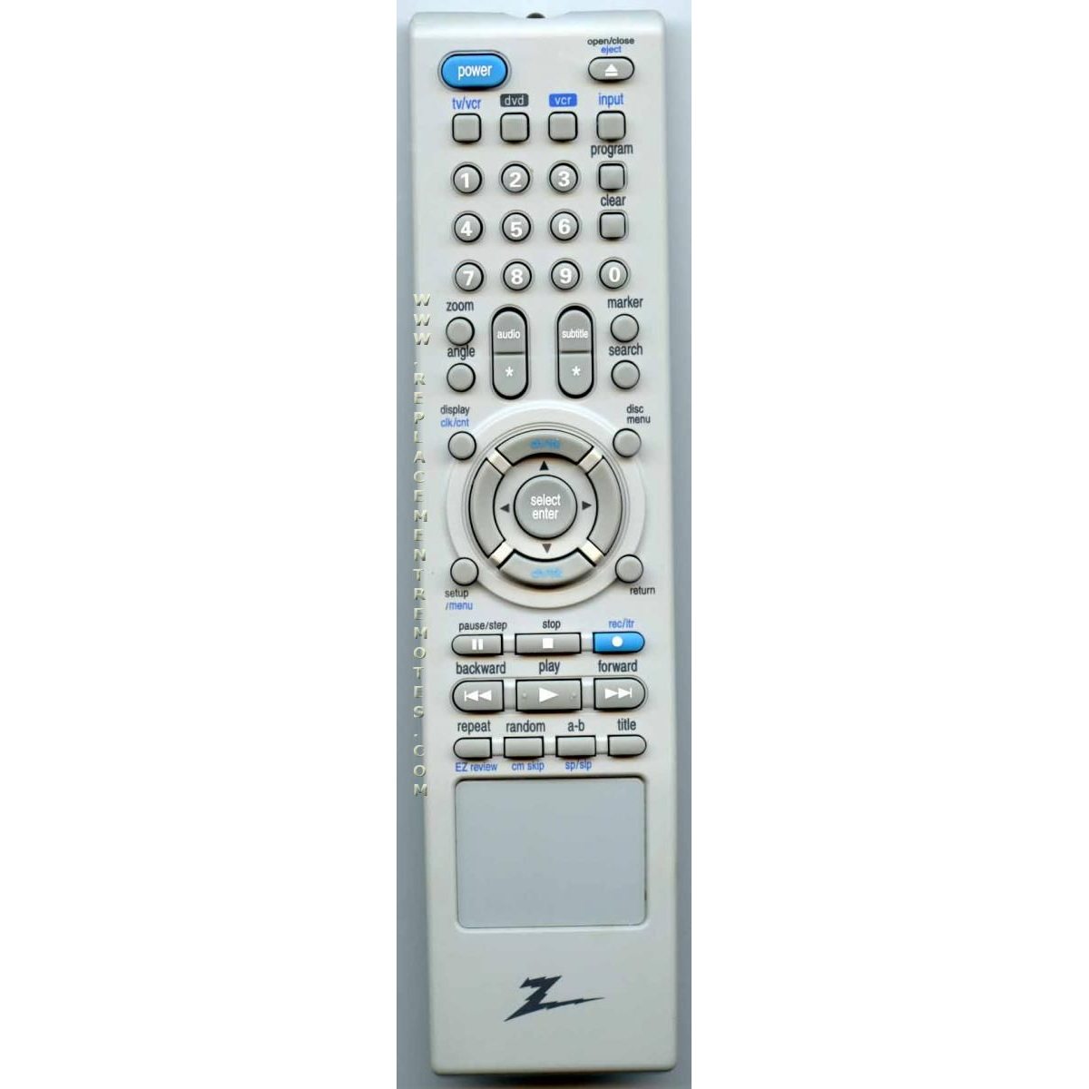 Control remoto de DVD Zenith N112A