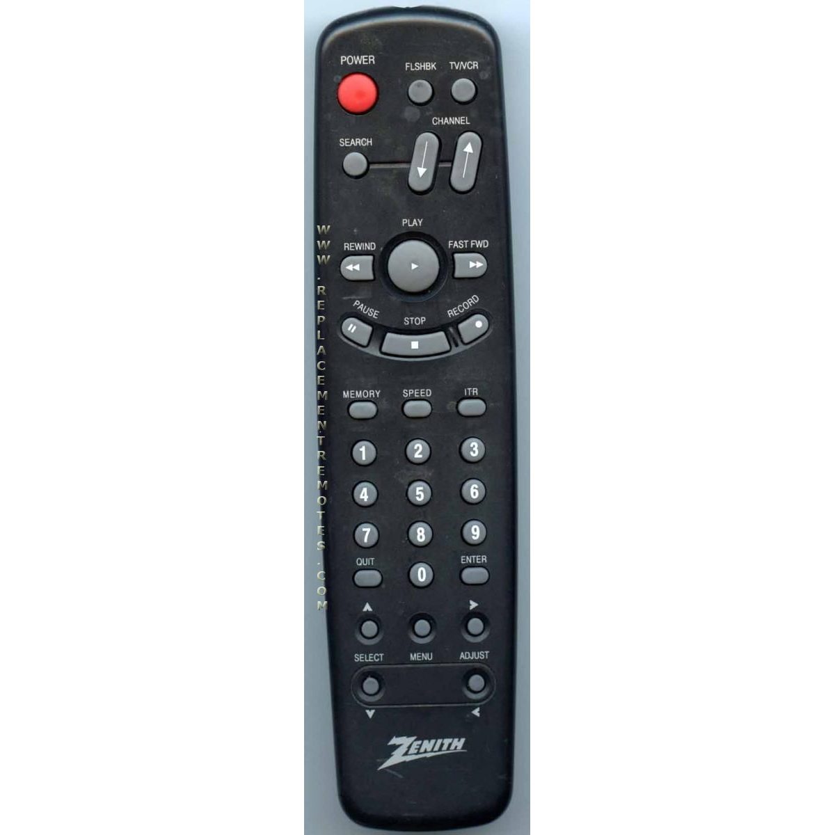 Control remoto para videograbadora Zenith SC210502