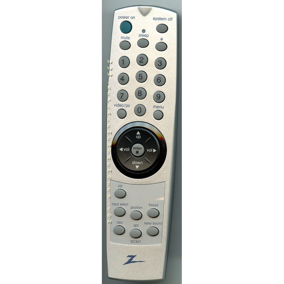 Zenith SC357 TV Remote Control