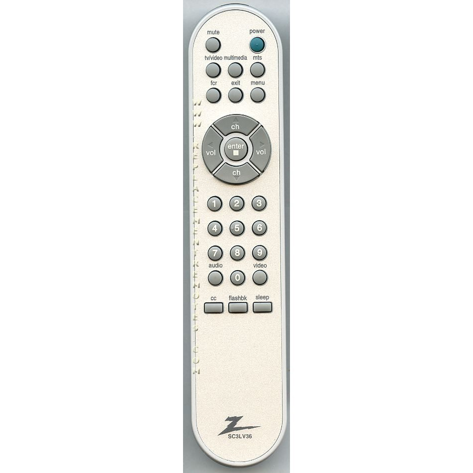 Control remoto para TV Zenith SC3LV36