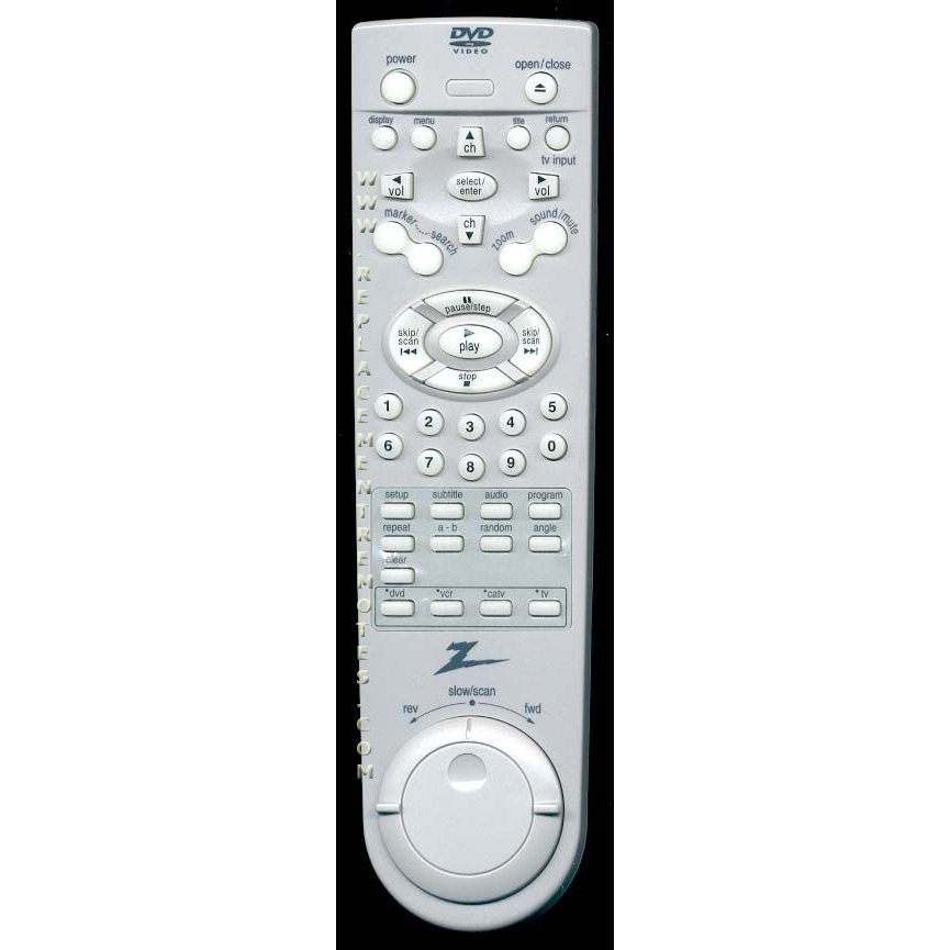 Control remoto para televisor Zenith ZENVIDEO